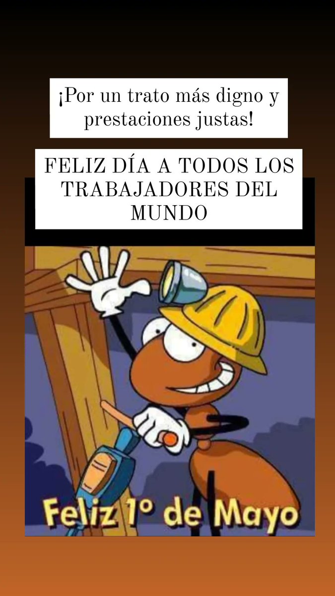 vicsostoa's tweet photo. 1 de Mayo
Día internacional del trabajador https://t.co/BkYveiRpue