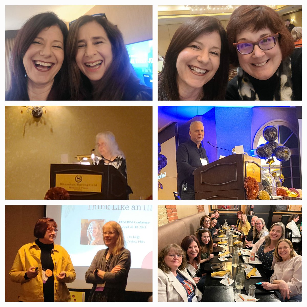 ellyswartz's tweet photo. What a weekend!
So wonderful being back together @nescbwi conference. Saw old friends! Met new ones!
Filled the creative well with inspiration, community, and craft!
Huge thanks to all who worked so hard to make this weekend possible!
#NESCBWI23 https://t.co/Zma0AlQAFz