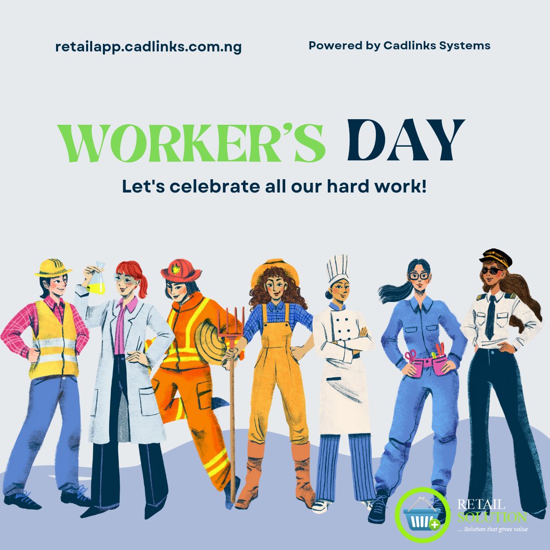Retailapp01's tweet photo. Wishing every worker a very happy, prosperous, and joyous day on this special occasion! Salute to all the workers who work tirelessly every day to bring peace and stability to their families and societies.
To get retailapp for your business 
Kindly Visit our website https://t.co/ojKeky2SQG