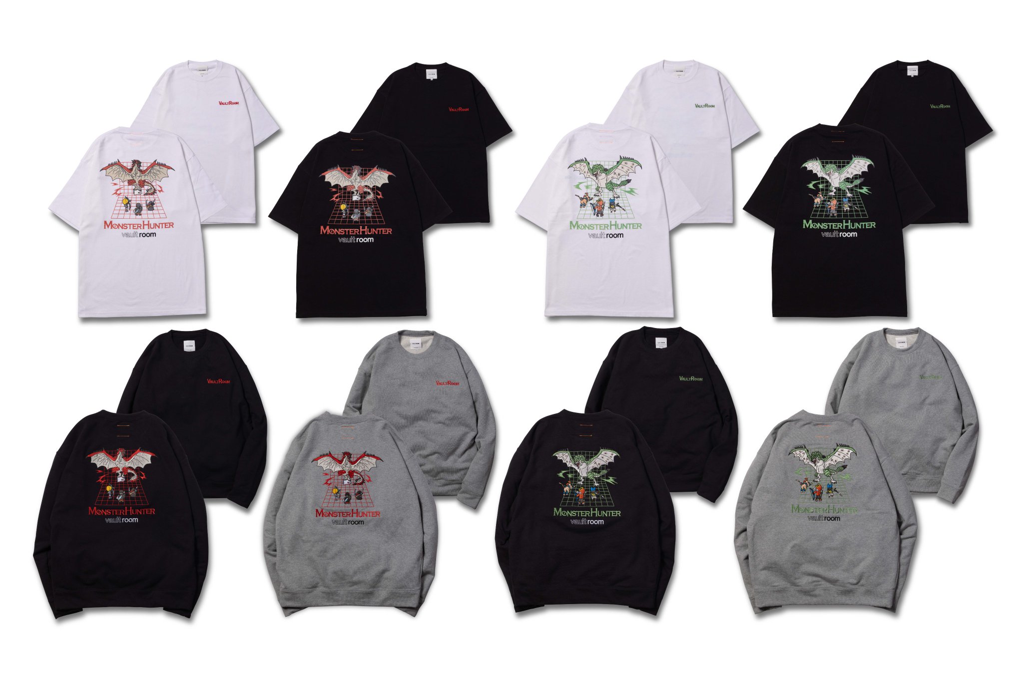 vaultroom × monster hunter sweat スウェット camping.com