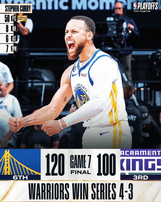 theprocamp's tweet photo. Steph Curry makes history in the@warriorsGame 7 win https://t.co/JRyXSG88Uw