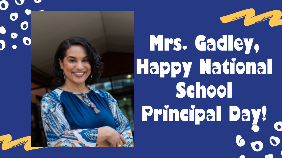 Please join us in wishing our Principal, @JamieGadley, a wonderful #NationalSchoolPrincipalDay! Thank you for everything you do for us each and every day! 💙