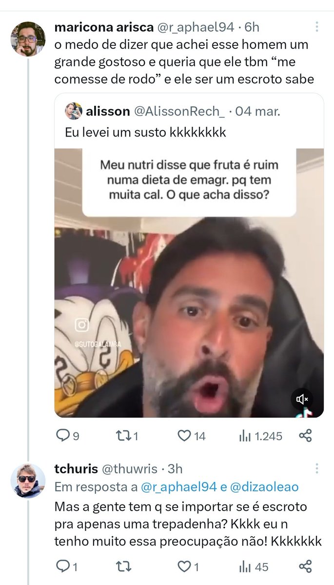 DanPimpao's tweet photo. "Eu tô deixando a justiça divina, dos homens e dos militantes resolverem, enquanto isso eu trep0!"

Não sei se é certo, mas não consigo parar de rir disso! 🤣🤣🤣🤣🤣 https://t.co/Y4cZ85l9Iw