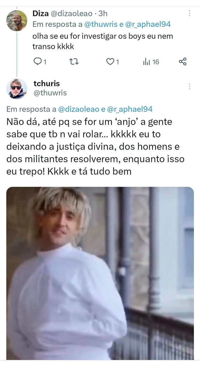 DanPimpao's tweet photo. "Eu tô deixando a justiça divina, dos homens e dos militantes resolverem, enquanto isso eu trep0!"

Não sei se é certo, mas não consigo parar de rir disso! 🤣🤣🤣🤣🤣 https://t.co/Y4cZ85l9Iw