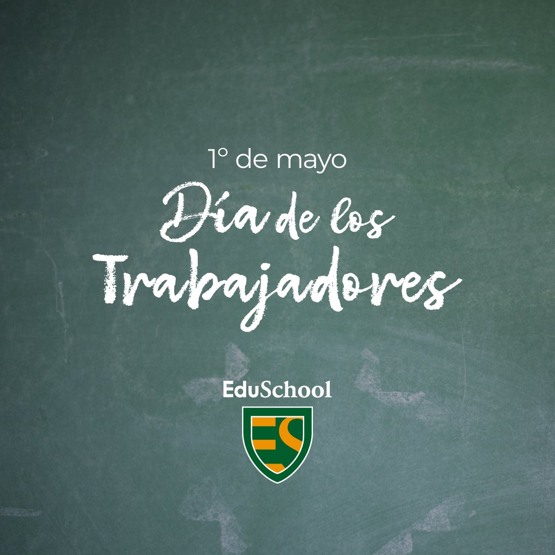Inst_EDUSchool's tweet photo. ¡Feliz día del trabajador! Hoy celebramos a todas aquellas personas que trabajan duro cada día para hacer del mundo un lugar mejor. Gracias por su dedicación y esfuerzo. ¡Disfruten su merecido descanso! https://t.co/YjVCTyXi5U
