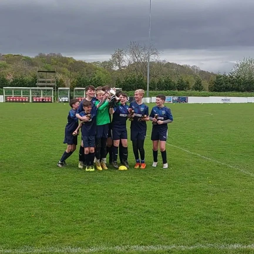 Fantastic to see these <a href="/HawardenRangers/">Hawarden Rangers</a> boys lift the Cup final trophy .They've been awesome to work with all season.Before the game today I told them that this is what football is all about,playing with your mates  supporting,encouraging, + working hard for each other.