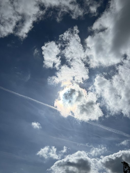 「雲 飛行機雲」のTwitter画像/イラスト(新着)｜4ページ目