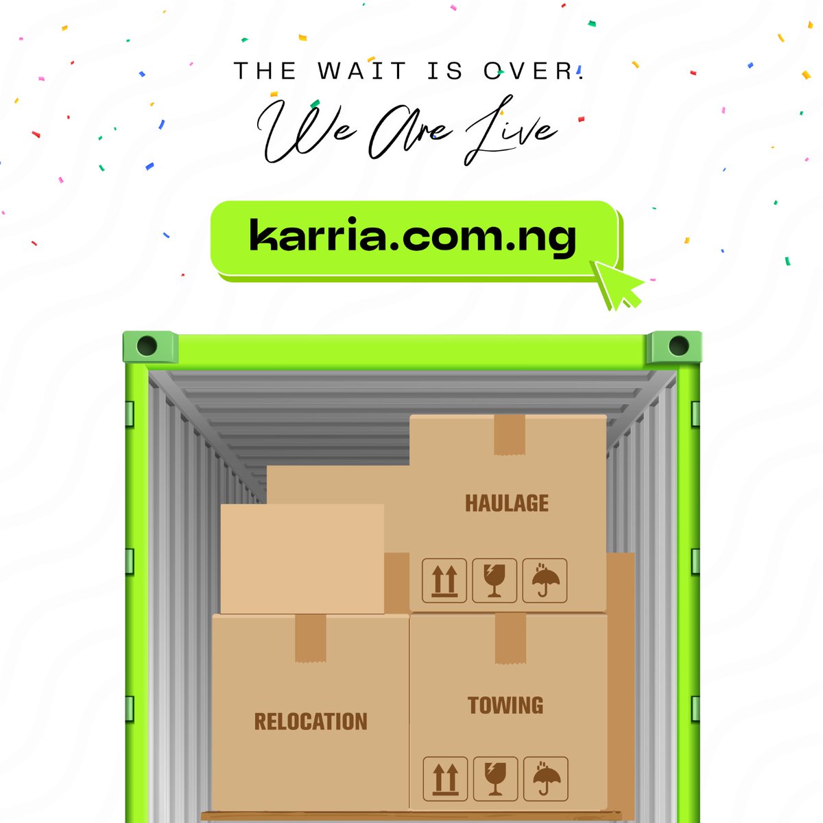 Karria_Ng's tweet photo. The wait is over! We’re finally here as promised 🚚🌟🎉
We are happy to introduce you to Karria, our services include Haulage, Relocation and Towing.
We are ready to deliver top notch and quality service to our customers.
Please join us on this amazing Journey. 💚
#karria https://t.co/JkDrv6KlhS