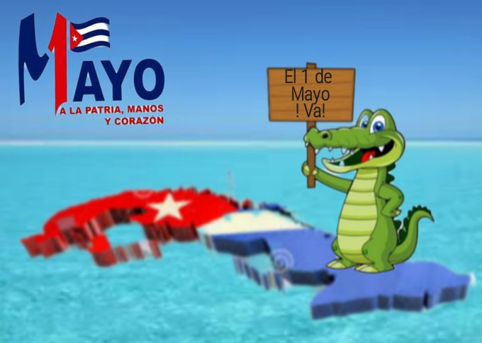 El #1Mayo, fiesta de los trabajadores. 
Vamos a poner #ALaPatriaManosYCorazón. 
Y el 5 vamos con todo y celebramos la fecha. #Cuba 🇨🇺