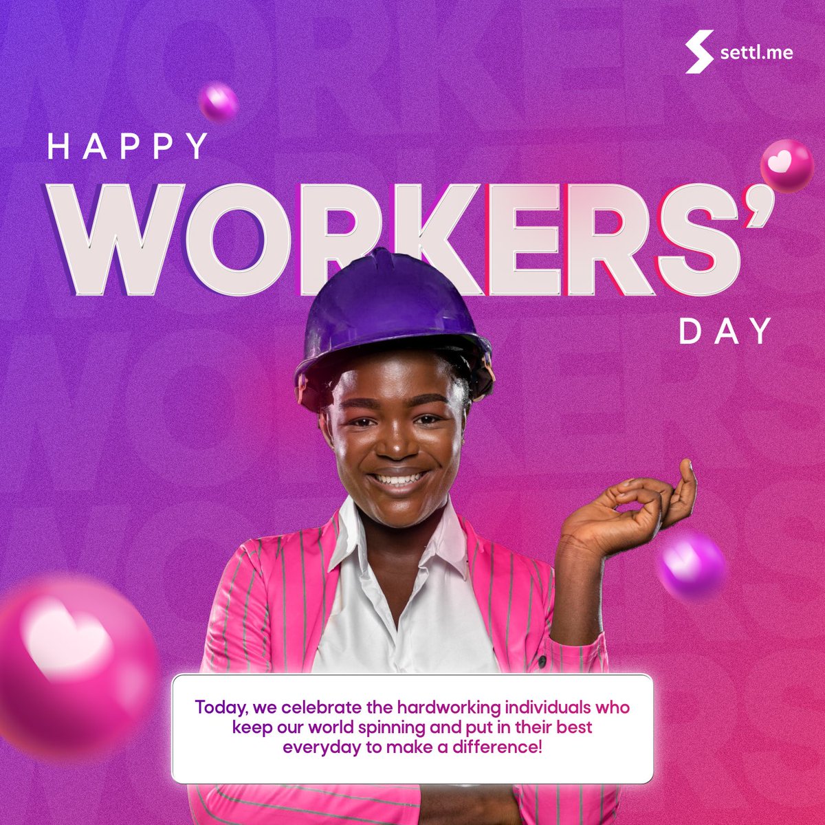 Settl_me's tweet photo. Happy Labour Day, to all the workers that make the world go round. Remember,the fruits of labor are always sweet. Never stop investing in that dream!
#settl.me#settl#happylaborday#happyworkersday. https://t.co/oFk23SRX9q