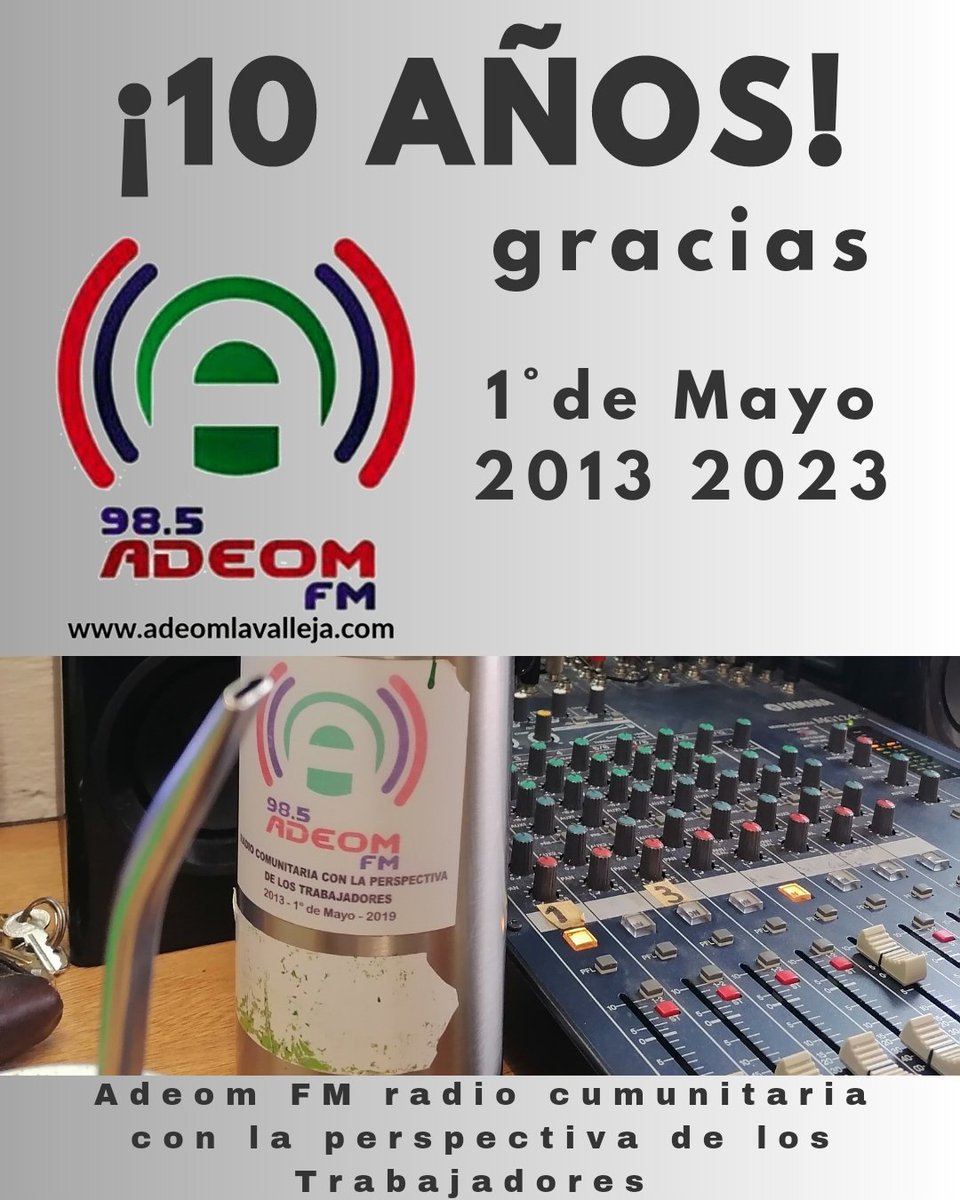 10 años de la Radio de los Trabajadores, Salú!!
