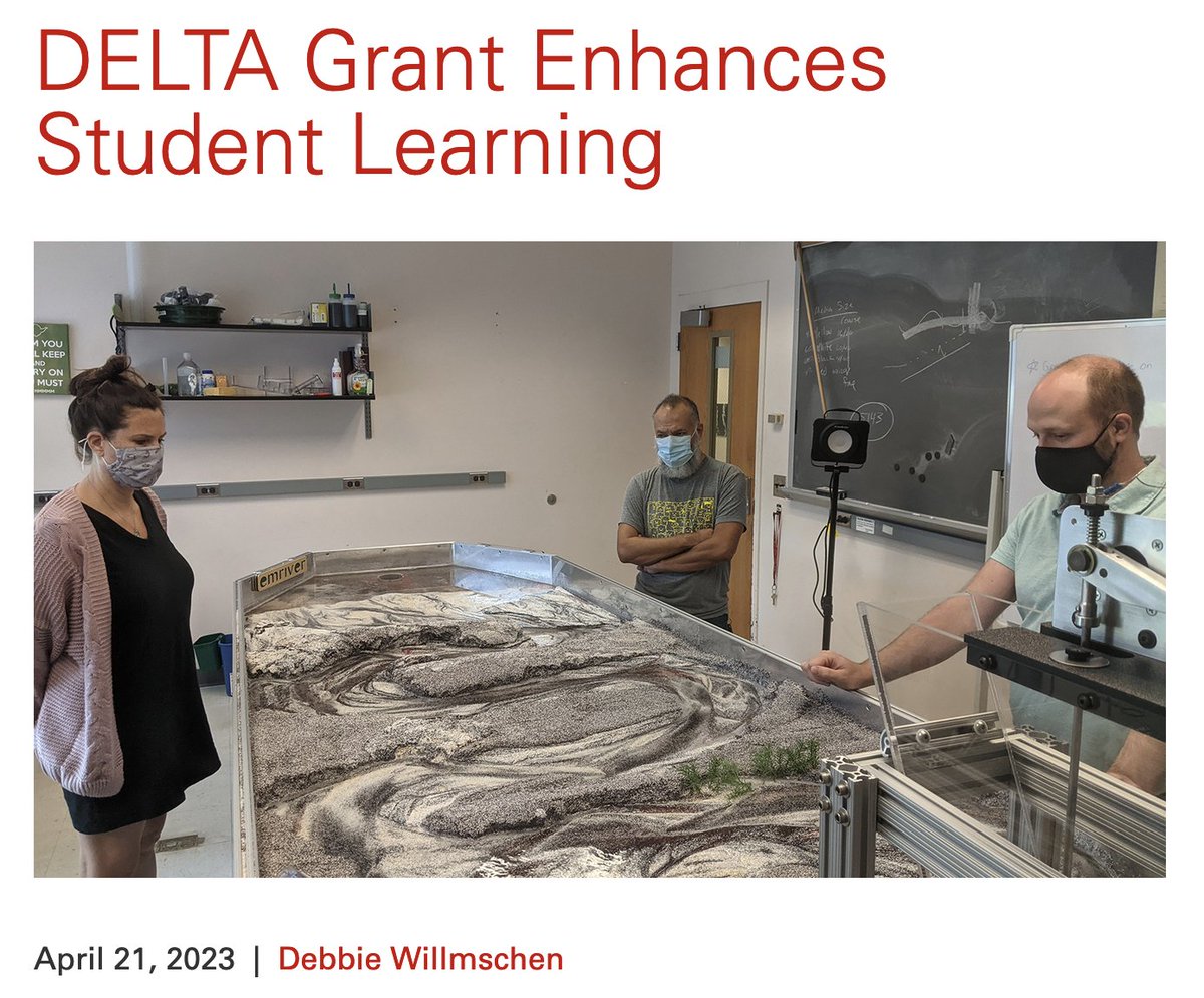 Can #DELTAGrant improve your course content? Learn how DELTA specialists worked with <a href="/ncstatemeas/">NC State MEAS</a> Associate Professors <a href="/KarlWegmann/">Karl Wegmann</a> and <a href="/hyland_ethan/">Ethan Hyland</a> to support experimental uses of stream tables for educational/research purposes. <a href="/NCStateOFE/">NC State Office for Faculty Excellence</a> <a href="/NCStateOIT/">NC State OIT</a>
ow.ly/W8sa50NRMNS