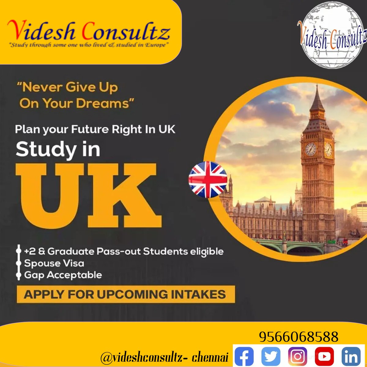 ramesh_videsh's tweet photo. dream to study in  UK ?
2th richest country 
high quality educational
bachelors/masters program available
public and private funded universities
post study work visa 
with/without IELTS
https://t.co/gnO5EUudmY……… https://t.co/H5kk46tk0B
@rameshvidesh24hrs@gmail.com
📷 https://t.co/LLUwfpKgRY