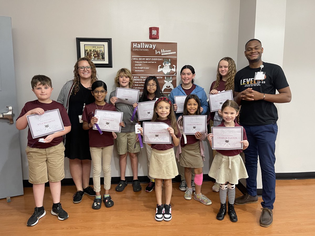 IvyHawnSuhr's tweet photo. Huskies of the Month!!! Congratulations on showing the Ivy Hawn Way everyday! #proupdprincipal https://t.co/uTAJCoHpOc