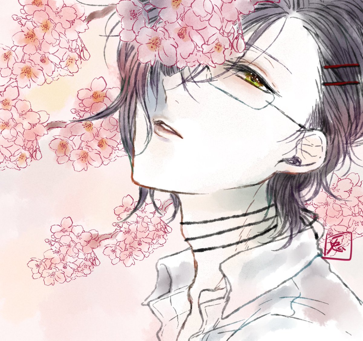 「桜が咲いたので再掲」|兎綺うさぎ🐰のイラスト