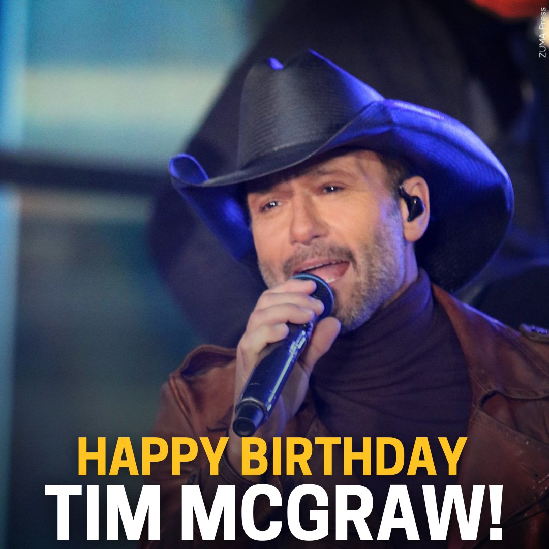 Happy birthday, Tim McGraw!  