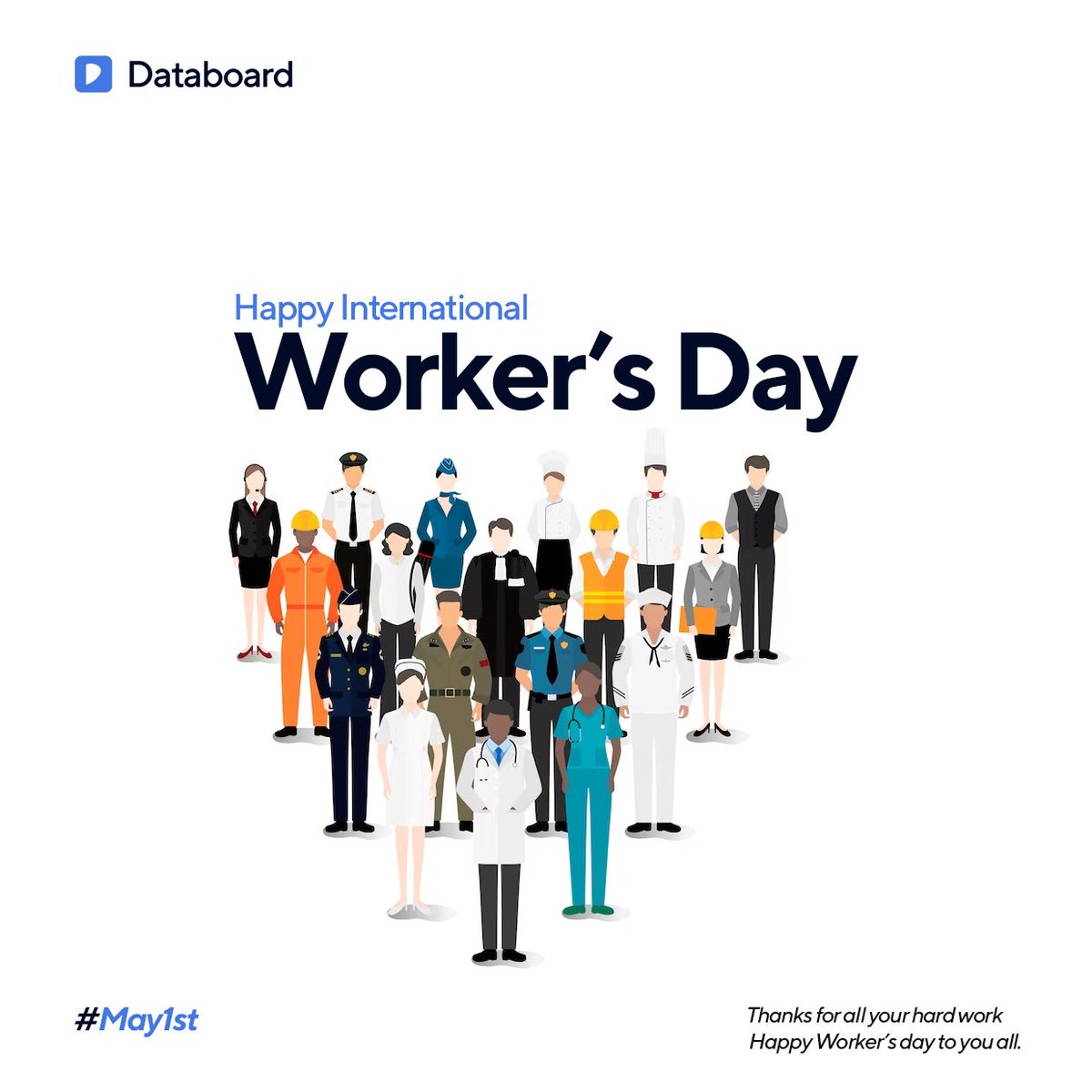 databoard_ai's tweet photo. Today, we celebrate the hardworking individuals who make up the backbone of our institutions. Happy Workers Day from Databoard! #WorkersDay #DataAnalysis #Databoard https://t.co/bbQ2Z1muHx