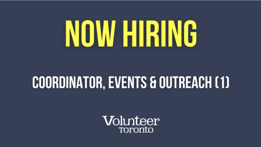 VolunteerTO's tweet image. Volunteer Toronto is currently accepting applications for an Events &amp;amp; Outreach Coordinator, with a start date of June 2023.

Applications close Monday, May 8th at 4pm!

Learn more: bit.ly/VTEOC23

#TorontoJob #Nonprofitjobs #TOjobs #volunteertoronto