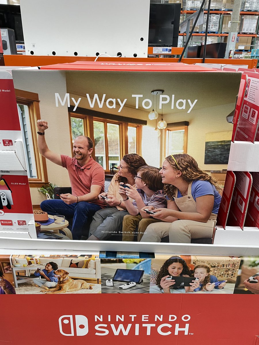 Nintendo says… even if you’re ugly and bald you can still be a winner! I want a Switch!!!