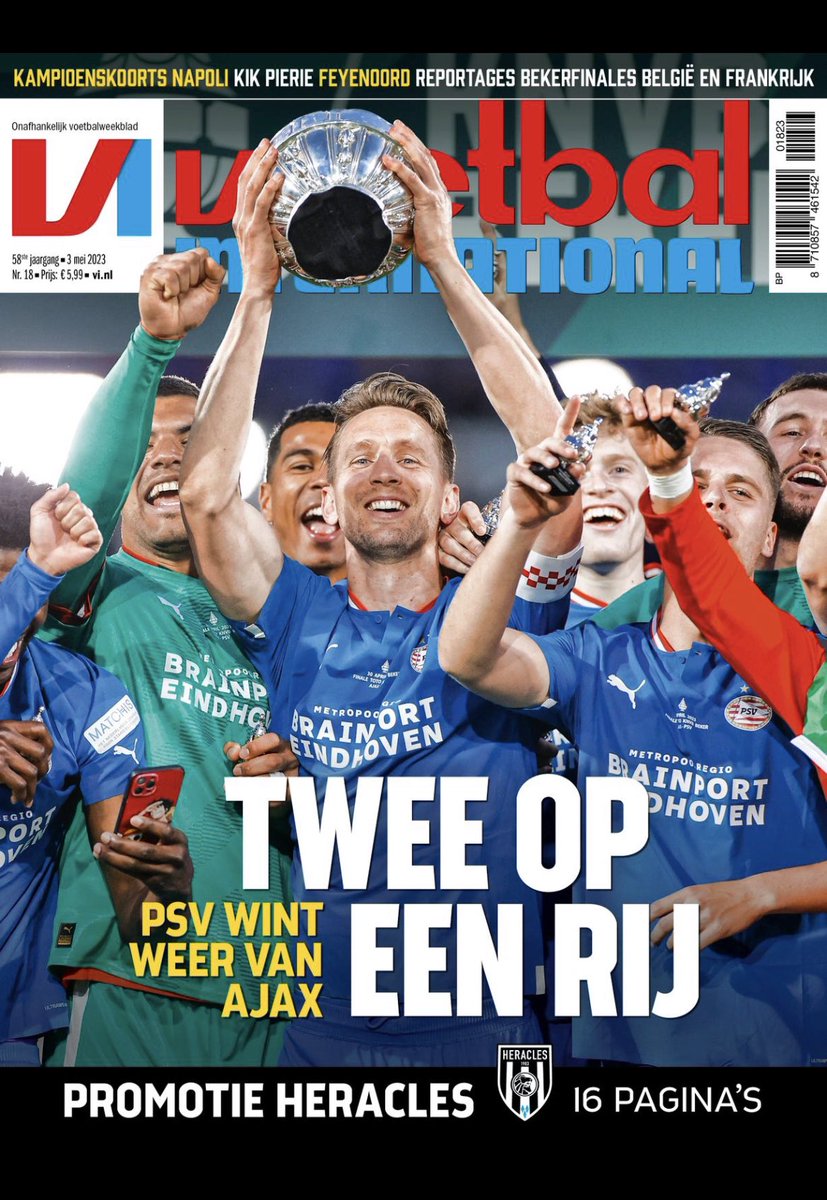 Dit is de cover van de nieuw Voetbal International…#PSV