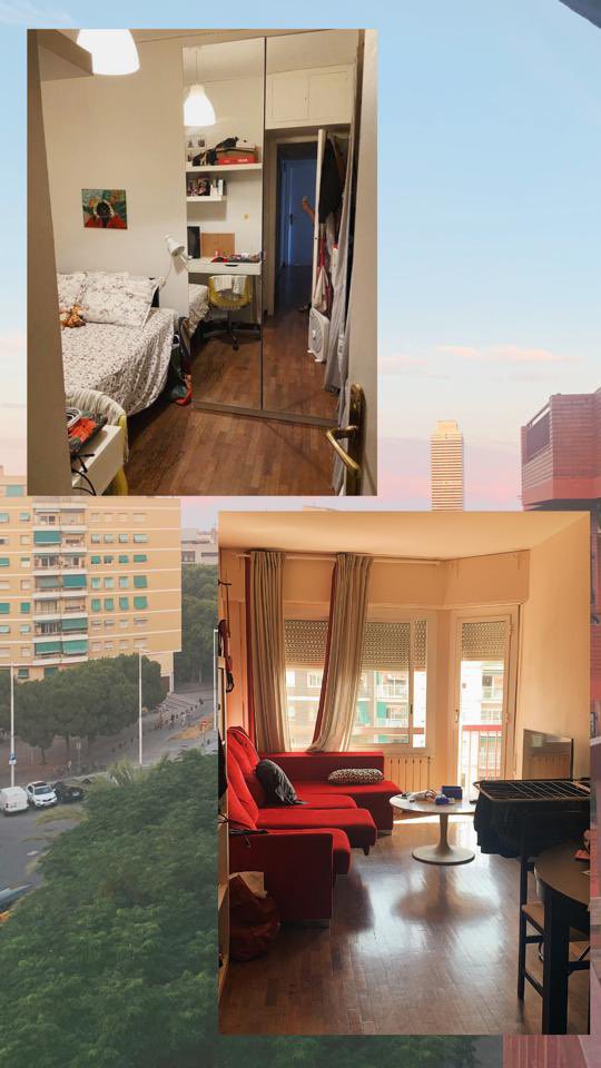 buscamos compi de piso en Barcelona ✨ a poder ser alguien +21 años (no estudiantes) y con previsión de quedarse un tiempo 🙏🏼 tenemos de todo super cerca, se puede llegar a casi todos lados caminando (supers, centros comerciales, cine, hospital del mar, playa, etc.) rt porfi 🥺