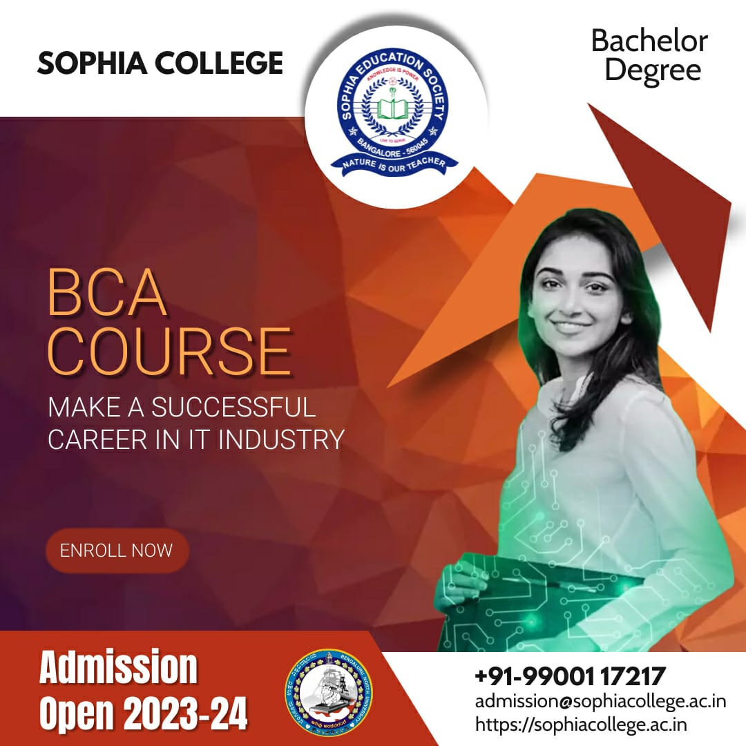SophiaDegCol's tweet image. Enroll now and take the first step towards a successful career!&quot;

Visit us:
sophiacollege.ac.in

Contact us: wa.me/919900117217

#BCA #BachelorOfComputerApplications #ITEducation #ComputerScience #HigherEducation #CollegeLife
#CampusLife #BCACollege #StudentLife
