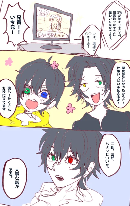 GWで浮かれる山田三兄弟のお話
