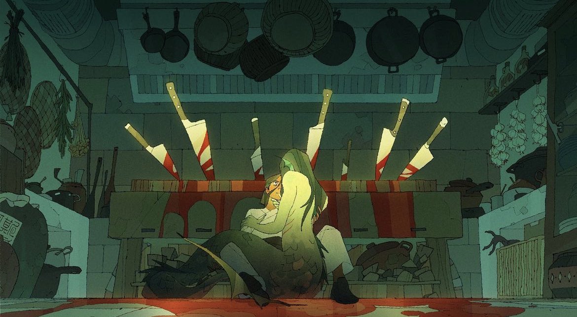 studioheartbrk's tweet photo. guest art by @cronchybaguette 🔪🍴 https://t.co/wwFskwkbRu