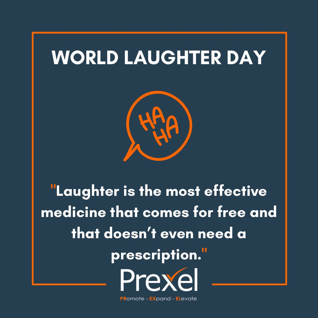 Prexel_win's tweet photo. World Laughter Day '23

#world #laugh #laughter #laughing #laughter #great #health #medicine #laughterday2023 #laughterday #day  #smile #happy #happiness #promote #expand #elevate #empower #collaborate #prexel #prexelite #prexelites https://t.co/mDed0D1bx8