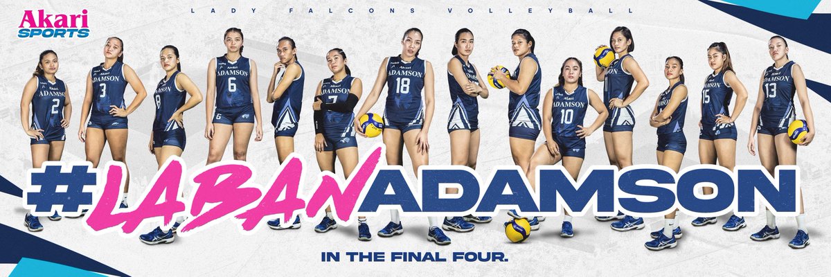 AkariSports's tweet photo. Lalong lalakas ang loob kung kasama nila tayo, klasmeyts! We waited nine years to return to the Final Four. Now we get a chance to help push our girls to the next round. Magkita-kita tayo! Sama-sama sa #LABANADAMSON! 💙💡💞

#AkariNation #AKARIxADAMSON https://t.co/JWDXKB8kX9