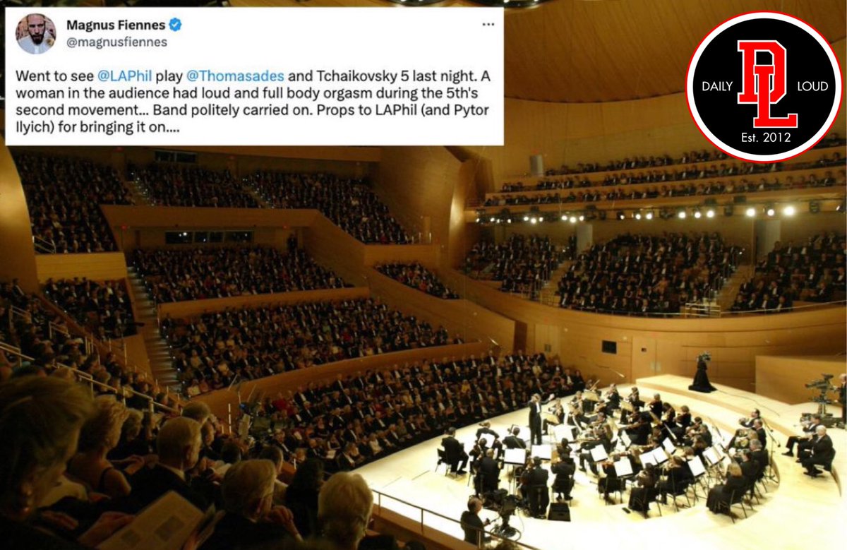DailyLoud's tweet image. Woman had a “loud and full body orgasm” during LA Philharmonic concert to the point where the whole orchestra stopped playing for a moment 😳