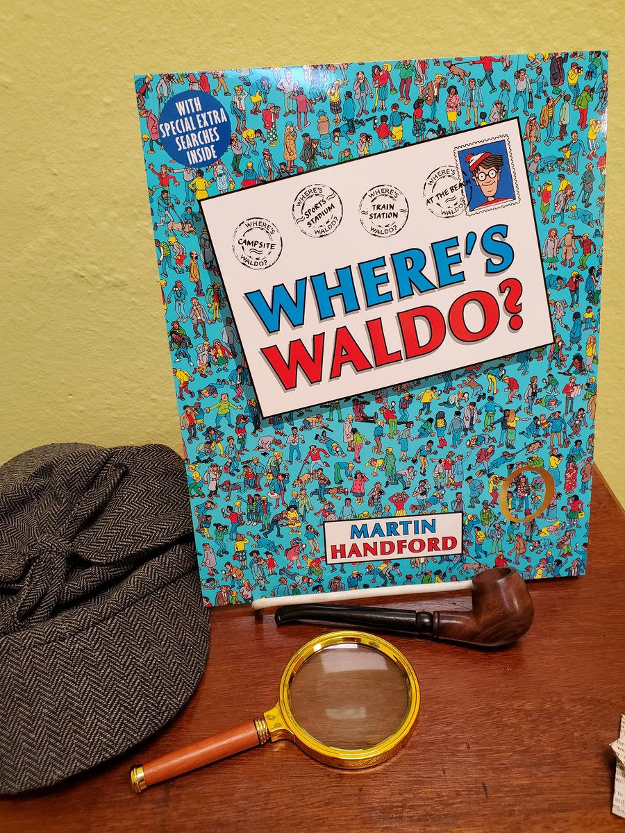 What's Sherlock reading? For Children's Book Week, he is trying to solve the age old question of 'Where's Waldo?'
#childrensbookweek #dragontalebooks #menomoniewi #Menomonie #eauclaire