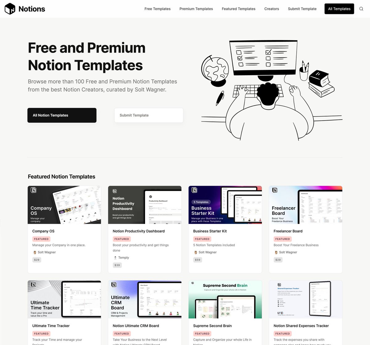 Solt Wagner on Twitter "Notions Template Marketplace site launch 🎉 Solt Wagner on Twitter "Notions Template Marketplace site launch 🎉