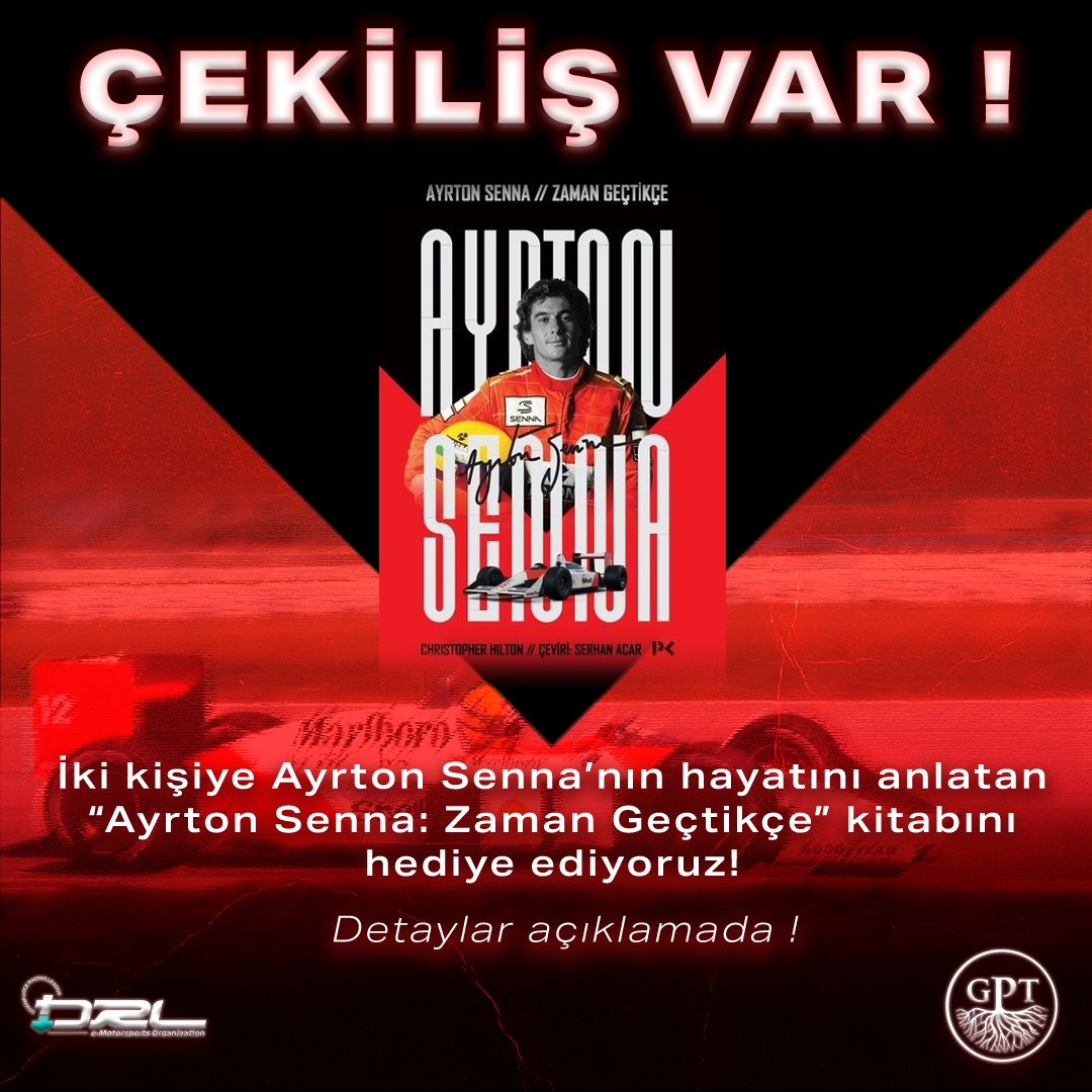 Çekiliş var! Aranızdan iki kişiye @serhanacar 'ın çevirisiyle Senna-Zamanı Geçtikçe kitabını hediye ediyoruz! Şartlar çok basit: Bizi takip et ve bu tweete RT at! Herkese bol şans! Son katılım: 7 Mayıs