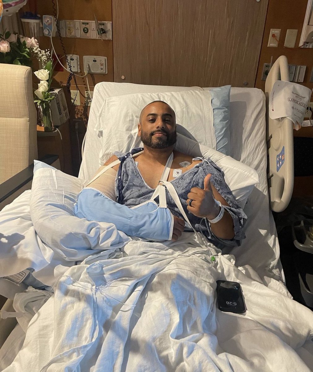 Sharing an update photo from the Golden Beach FOP.

We are thankful to see a thumbs up and smile. We were provided a gofundme established by members of the community for the family. We have no affiliation but are happy to share and appreciate the support. gofund.me/94421b57