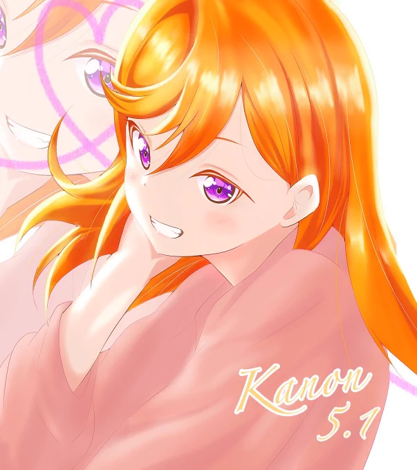 去年の絵を探したらこんな感じでした 今年の方が色合い好きだなぁ #澁谷かのん生誕祭2023 #澁谷かのん誕生祭2023