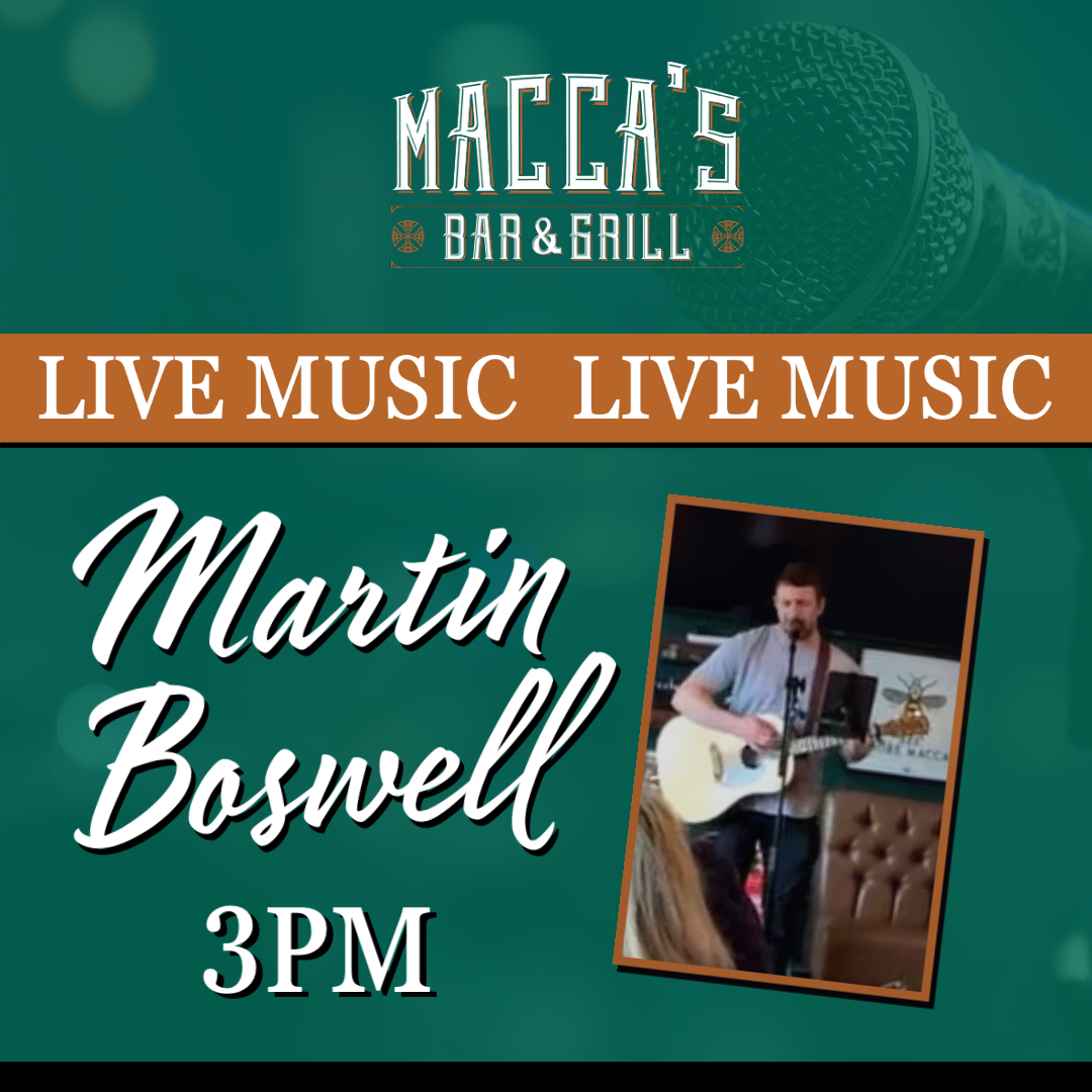 Today's performer is Martin Boswell, he'll be live from 3pm this afternoon 🎤💚❤️ #livemusic #guinness #irishbar #prestwich #GuinnessTime #prestwichvillage