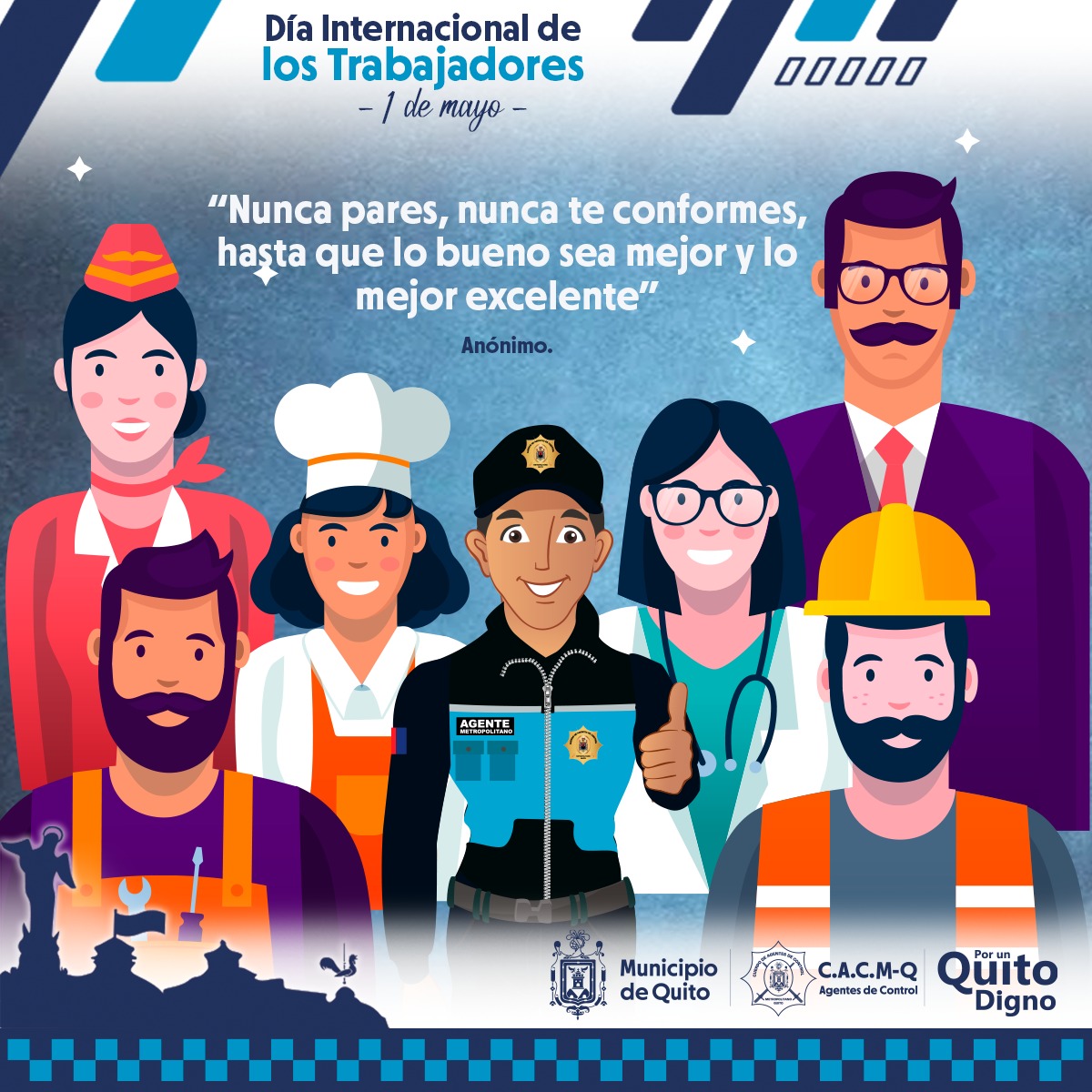 AldasRamiro's tweet photo. 📍En este día extendemos nuestro saludo fraterno a todos los trabajadores que aportan al desarrollo y productividad de nuestra ciudad con su labor diaria. Aquellos que se esfuerzan para llevar el pan en su casa ejerciendo un trabajo digno.
#DíaInternacionalDelTrabajador https://t.co/VTt23j609g