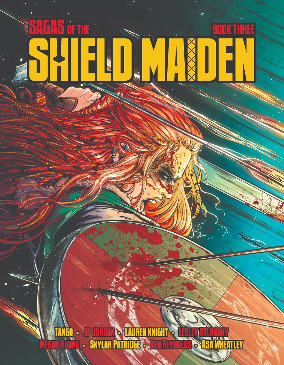 Our final Sagas of the Shield Maiden Book Three Story Reveal!

A Humble Ship Builder, illustrated by @OG_lalalalauren & colours by @latlansky

Shield Maiden has found herself a peaceful life but when a dangerous foe comes looking for her, she must don her sword & shield once more