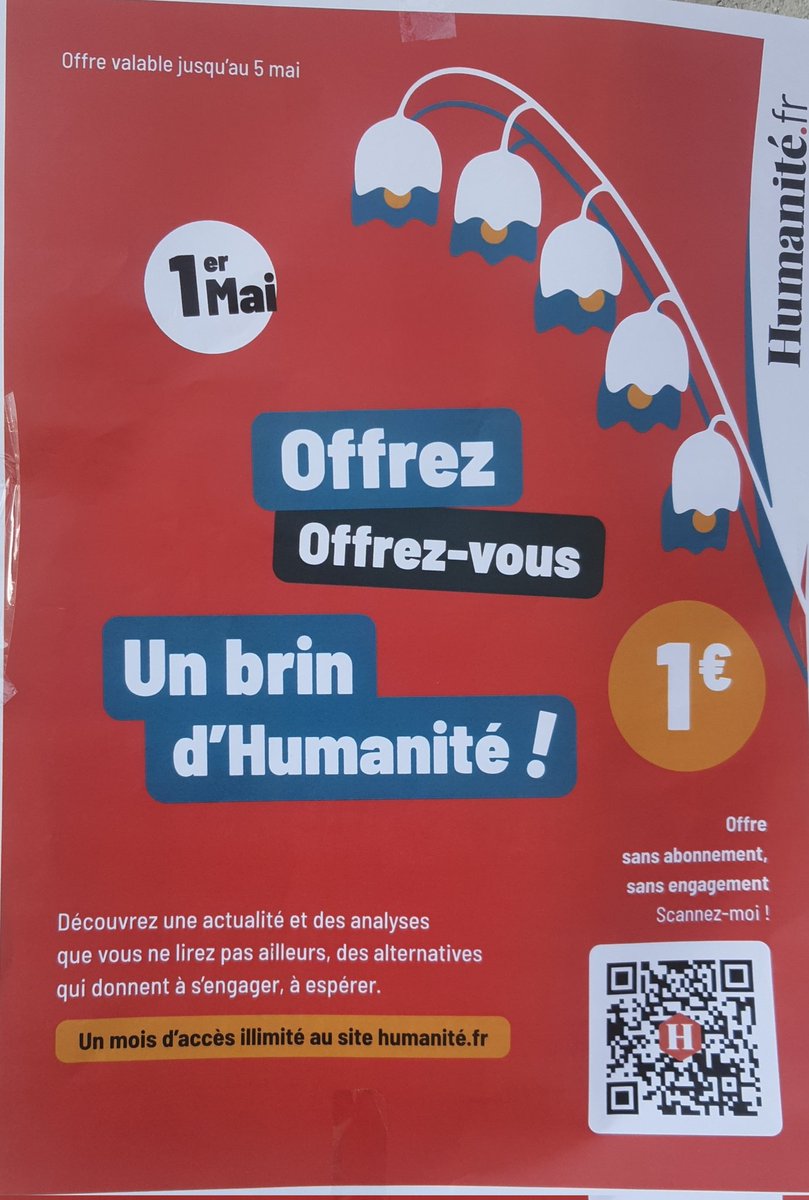 ValdeyronT's tweet photo. Ce matin, les camarades PCF de fleury-Merogis étaient présents pour la vente du muguet et vous souhaitez une bonne fête du travail du 1er mai. Que ce muguet vous apporte du bonheur et que la lutte continue pour dire non à la réforme des retraites à 64 ans. #PCF #1Mai2023 https://t.co/JuTepcE02O