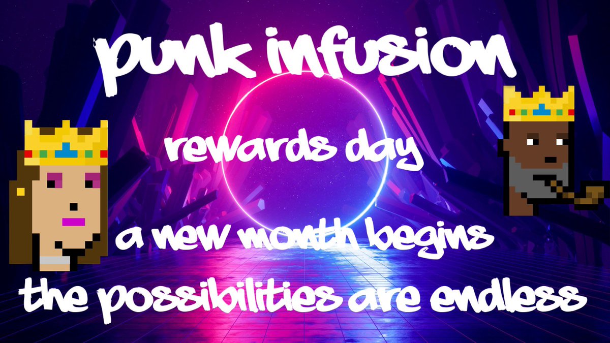 It’s the start of a new week &amp; a new month… plus it’s rewards day 🔥

We hope you all enjoy &amp; thank you for your continued support infusion family 💖