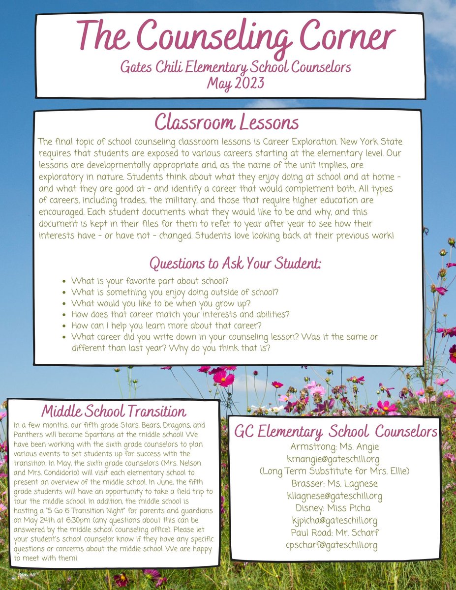 May is all about career exploration in counseling lessons! This is one of my favorite units as I love to see students connect their interests and abilities to a possible career path. The opportunities are endless for them! #GCcares #GCpride