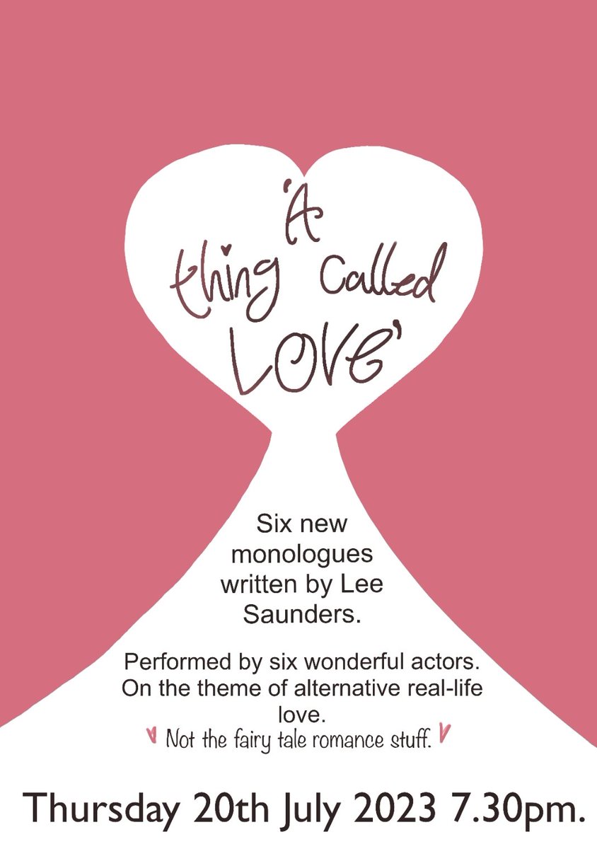 'A Thing Called Love' 
Six new monologues starring 
<a href="/_shannonaj/">Shannon Addison-Jones</a> <a href="/Roanna_Jade/">Roanna Walker</a> <a href="/katie_carden/">Katie Mae Carden</a> <a href="/KayGartland/">Kay Gartland</a> <a href="/actormichaela/">Michaela Short</a> (and me). 
Link below with more details. 
sevenleeds.co.uk/event/a-thing-…