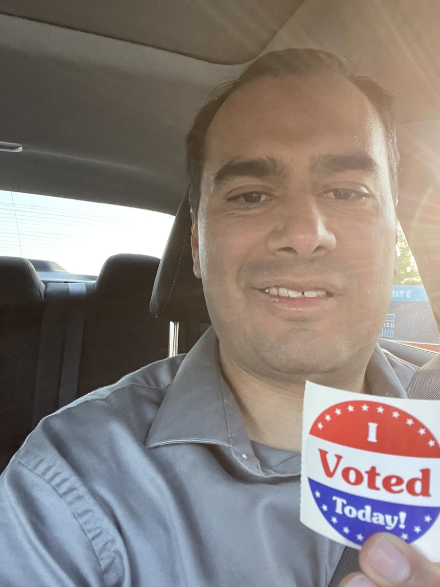 First in line this morning for my civic duty