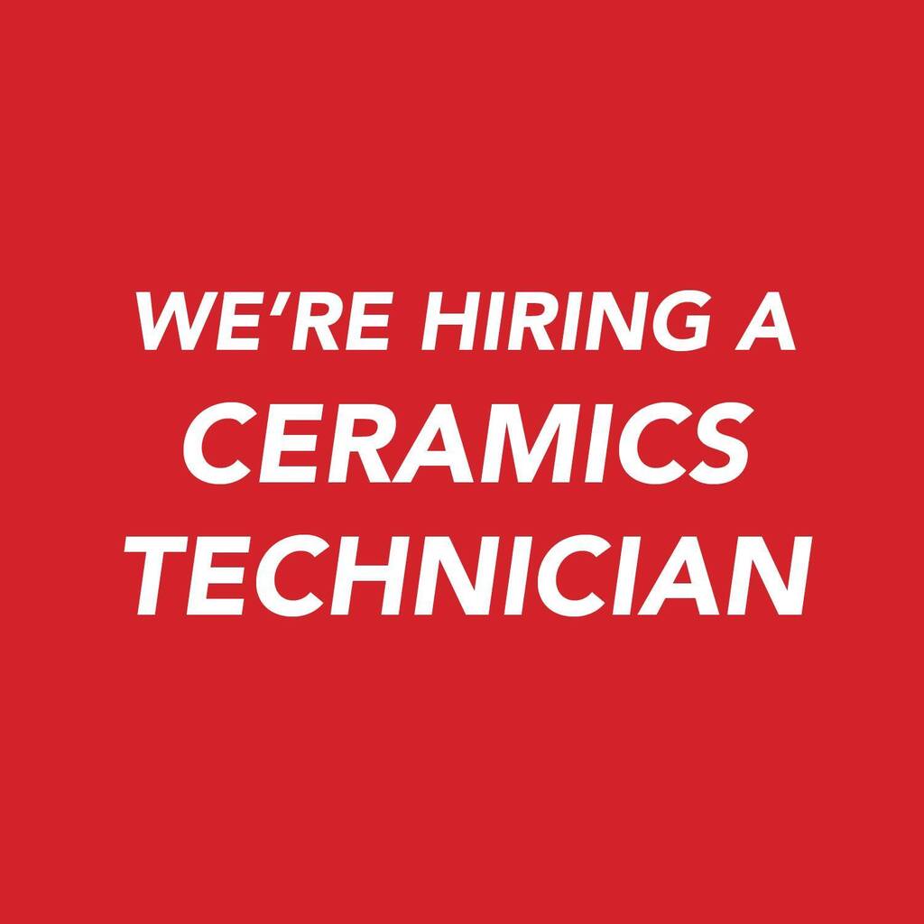 We're hiring a Ceramics Technician!

For a complete job description head over to the Jobs Tab in our bio... instagr.am/p/CrsyItnsIoj/