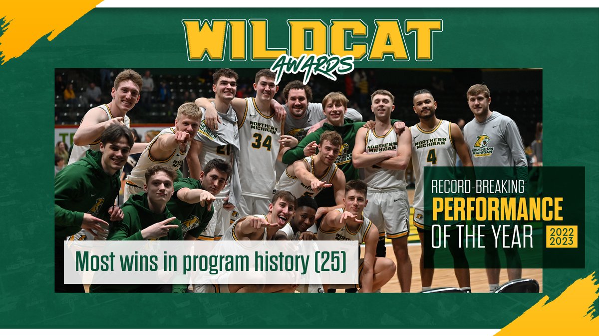 NMU_Wildcats's tweet photo. ⭐️ 𝐖𝐈𝐋𝐃𝐂𝐀𝐓 𝐀𝐖𝐀𝐑𝐃𝐒 ⭐️

Record-Breaking Performance of the Year: Men's Basketball

📰 » https://t.co/kKGq9jjjdD

#NMUwildcats #ShareNMU https://t.co/22hTovkBLT