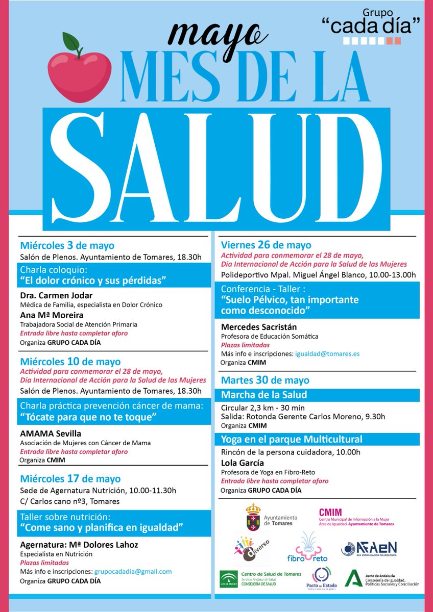 AMPAPlaterito's tweet photo. Os animamos a participar en las actividades organizadas por el Mes de la Salud https://t.co/Pnals0PFCe