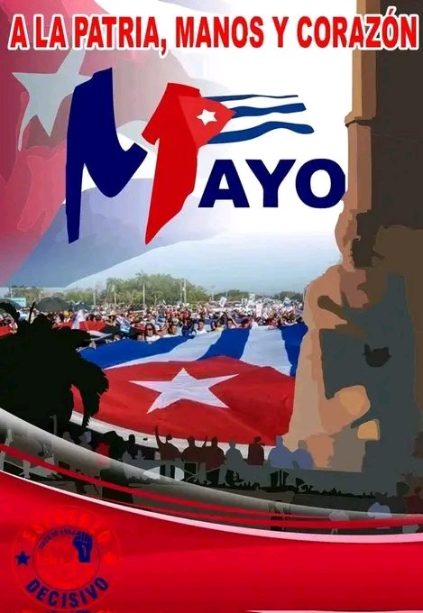 #ALaPatriaManosYCorazon  
#1Mayo #CubaPorLaVida #ALaPatriaManosYCorazon <a href="/Cubacooperabol2/">Brigada Médica 🇨🇺 Bolívar🇻🇪</a> <a href="/cubacooperaven/">Brigada Médica Cubana en Venezuela</a> <a href="/ClaudiaCamilaF1/">Claudia Camila Fernández Pérez</a> @LloviznaLa