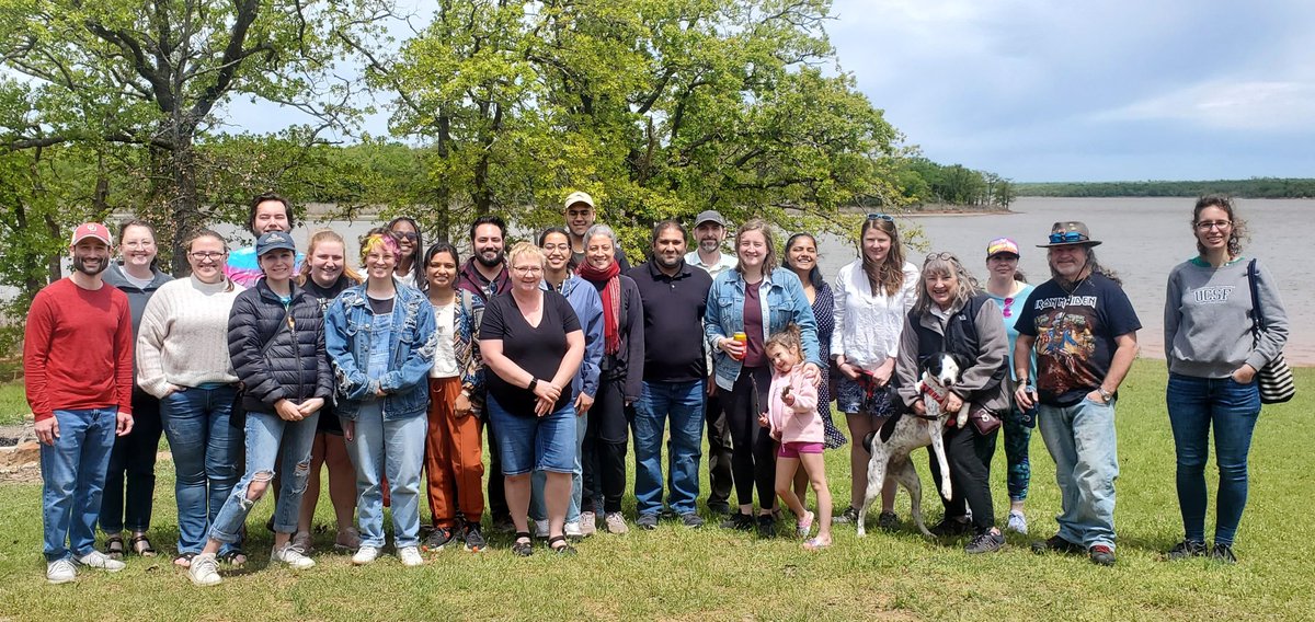 OU_LMAMR's tweet image. Fun times at the @OU_LMAMR Annual Spring Gathering! We also celebrated our new PhDs - Dr. Haffner and Dr. Rayfield!