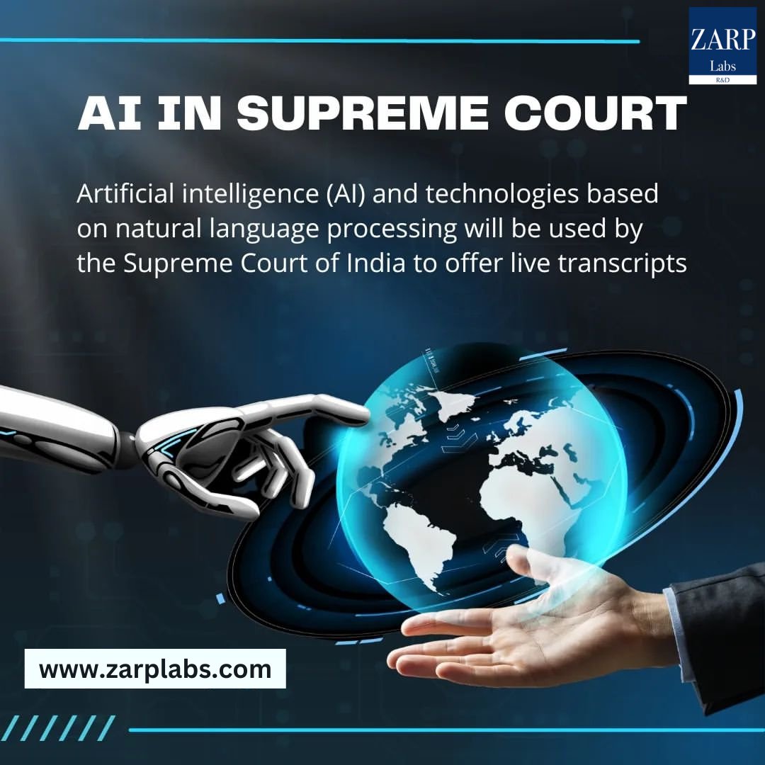 Revolutionizing justice with AI! The Supreme Court is now leveraging the power of Artificial Intelligence to streamline legal processes and make more informed decisions. 
#AIinJustice #SupremeCourt #Innovation #zarplabs